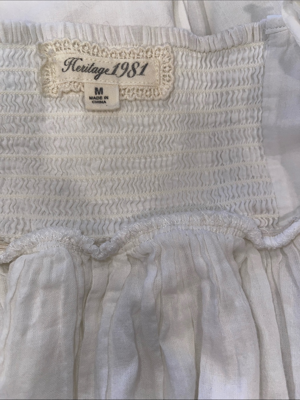 White Spaghetti Strap Sundress with Button Front - Picture 6 of 6